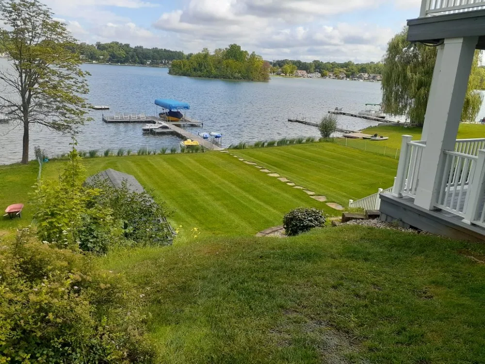 Expert yard cleanup service with custom design in Dowagiac, MI by Atlas Green Lawncare and Landscaping