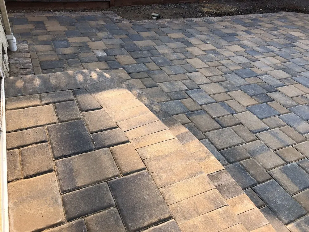 Custom garden landscaping with custom design in San Mateo, CA by Atlas Pavers Co.