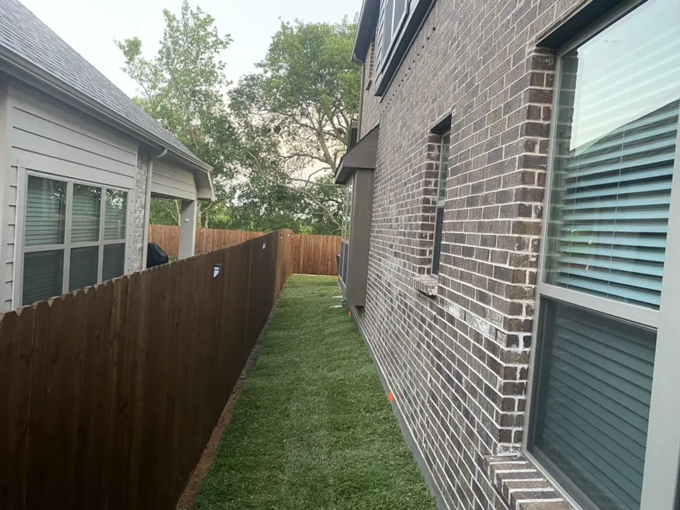 Custom residential landscaping in Van Alstyne, TX by Atteberry Property Services