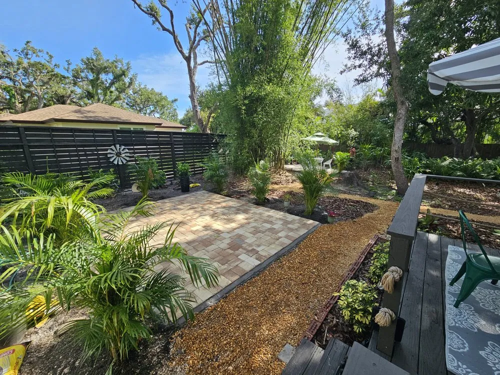 Custom landscape design for year-round maintenance in Bradenton, FL by Atzel Pavers & Landscaping