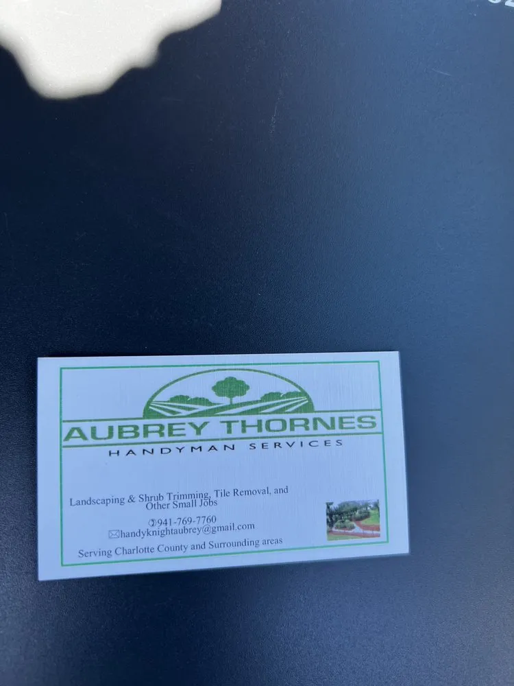 Local landscape design in Port Charlotte, FL by Aubrey Thorne’s Handyman Services