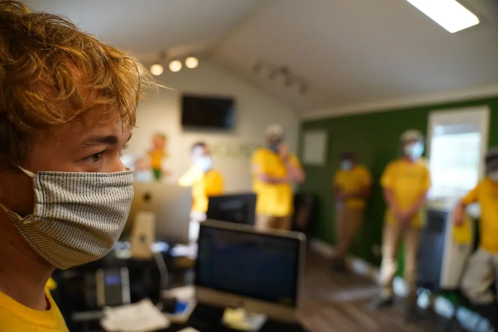 Custom lawn mowing service with custom design in Pensacola, FL by Augusta Lawn Care Service