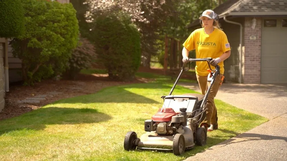 Professional landscape installation for residential properties in Yorktown, VA by Augusta Lawn Care Services of Grafton