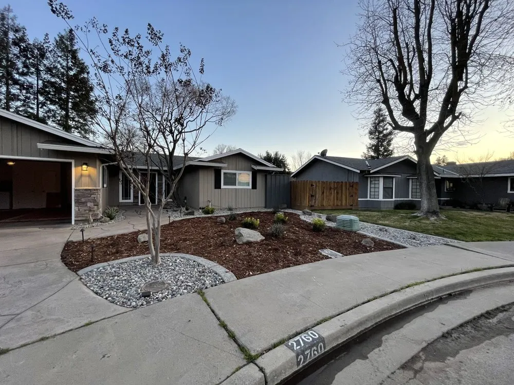 Custom garden landscaping for outdoor upgrades in Modesto, CA by Augusta Lawn Care Services of Modesto