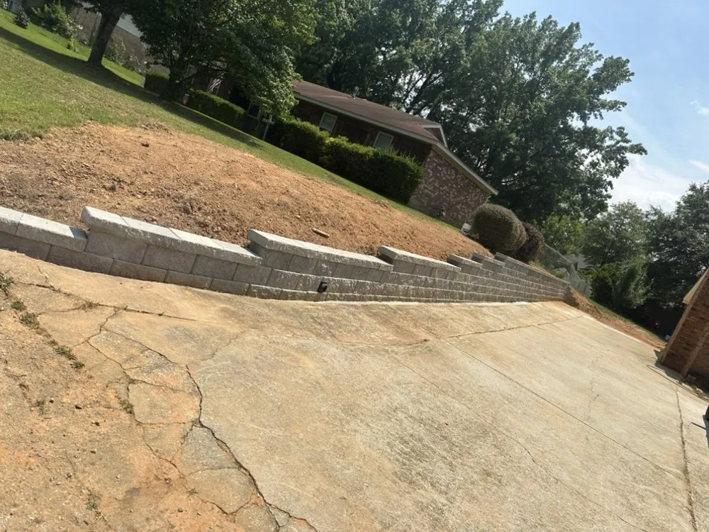 Professional landscape installation for outdoor upgrades in Evans, GA by Augusta's Finest Hardscapes