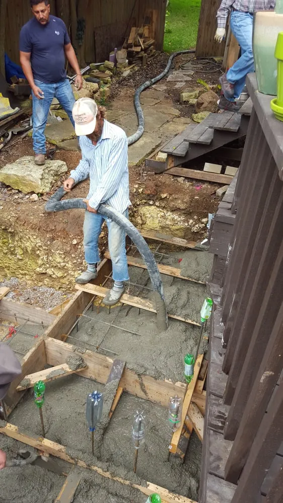 Custom yard cleanup service with custom design across Austin, TX - Austin Concrete Construction