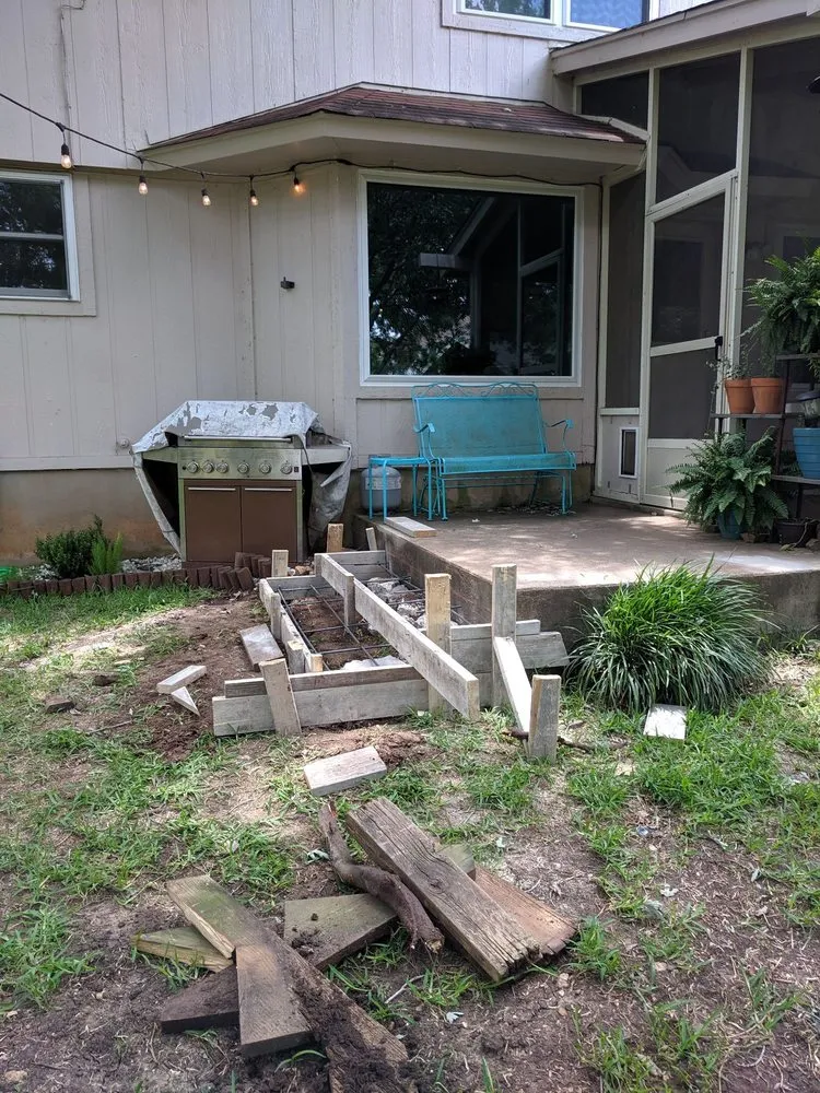 Custom yard cleanup service for residential properties in Austin, TX by Austin Concrete Construction