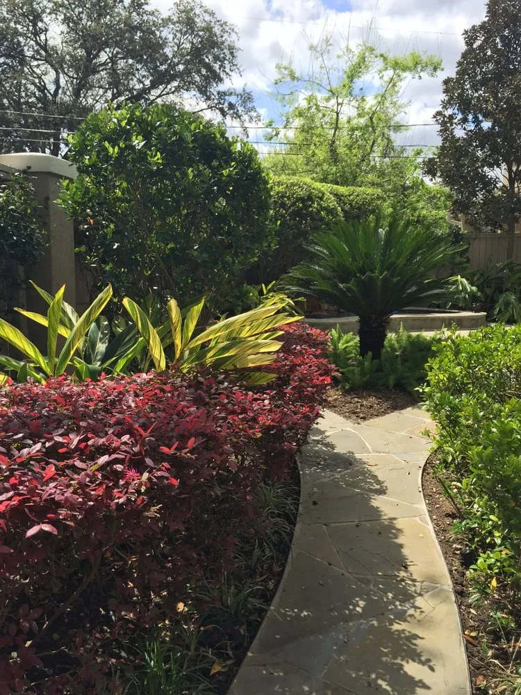 Custom outdoor landscaping in Houston, TX by Austin Landscaping