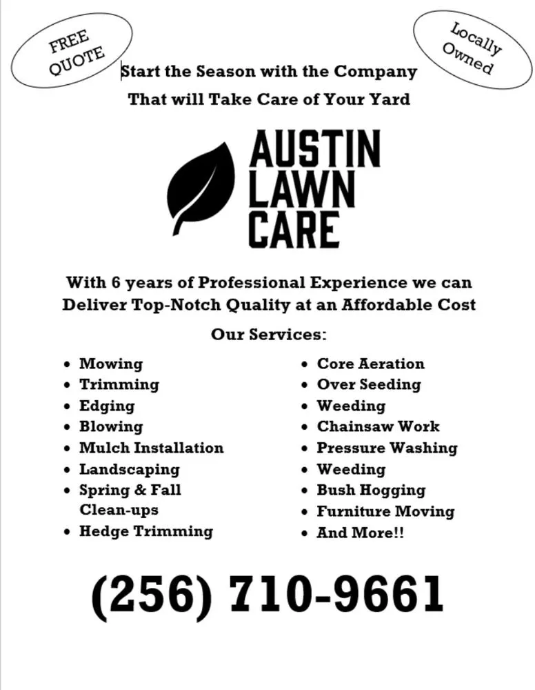Professional yard maintenance for outdoor upgrades across Florence, AL - Austin Lawn Care