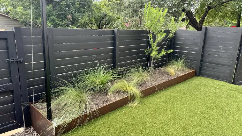 Custom landscape installation with custom design across Austin, TX - Austin Yard Barber