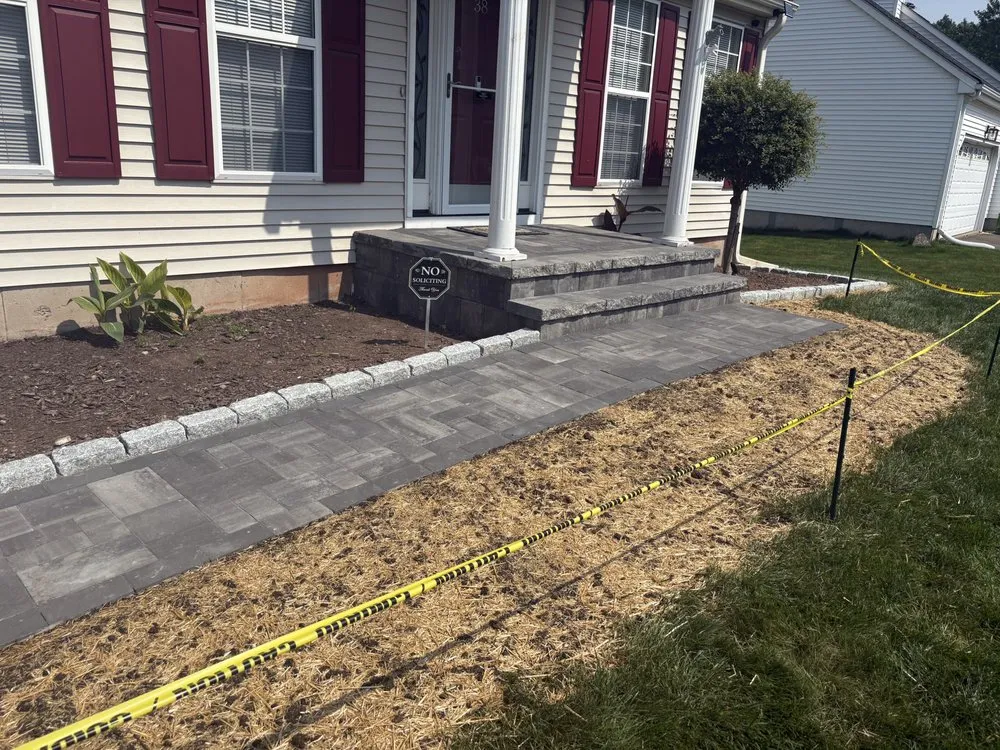 Professional landscaping services with custom design in Middletown, CT by Authentic Paving & Masonry