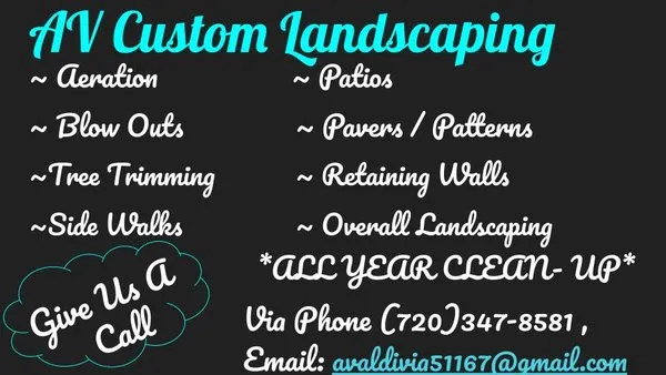 AV Custom Landscaping Logo