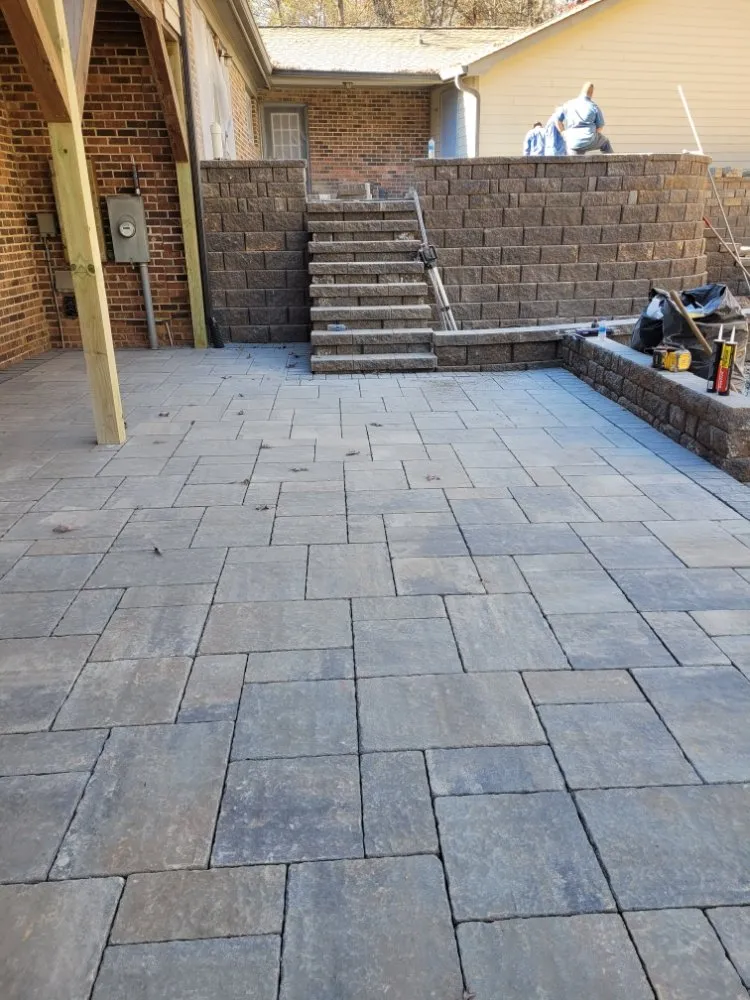 Trusted lawn mowing service with custom design in Mooresville, NC by Av Landservices