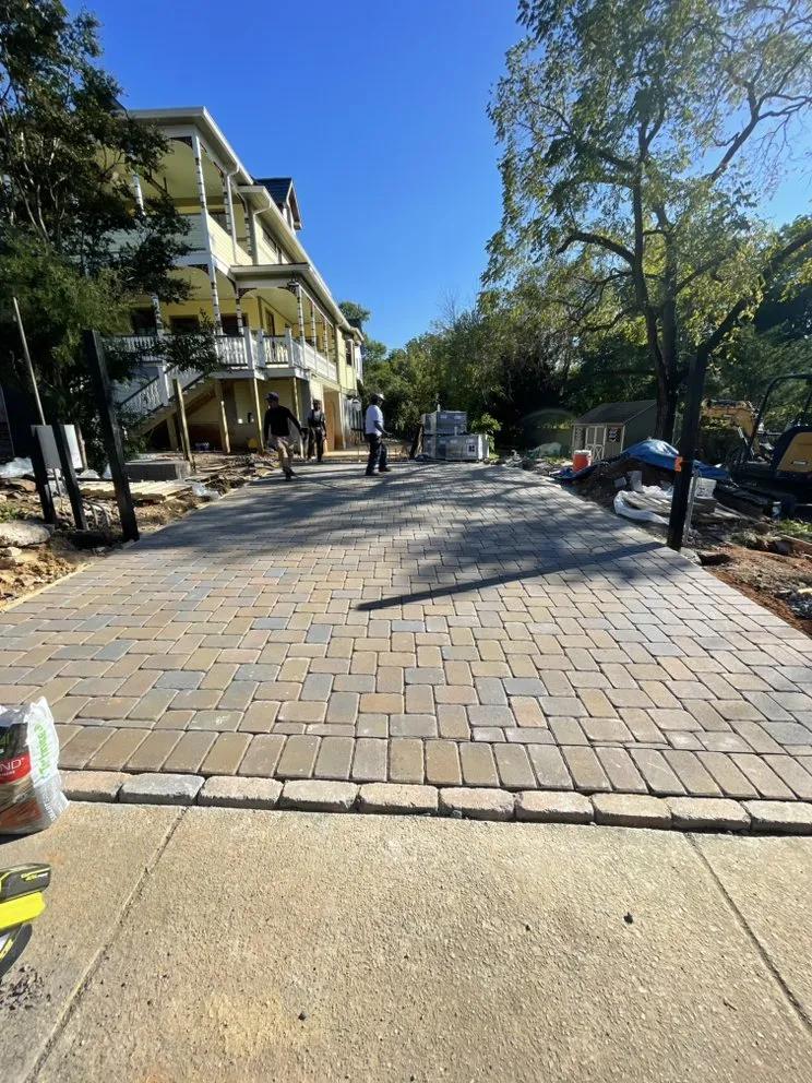 Custom landscape installation in Riverdale Park, MD by Avalos Stone and Landscape