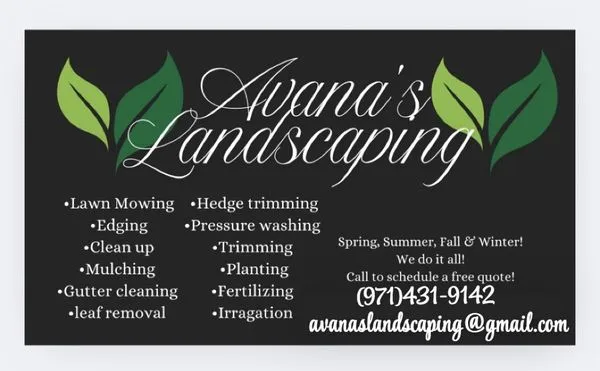 Avana’s landscaping Logo