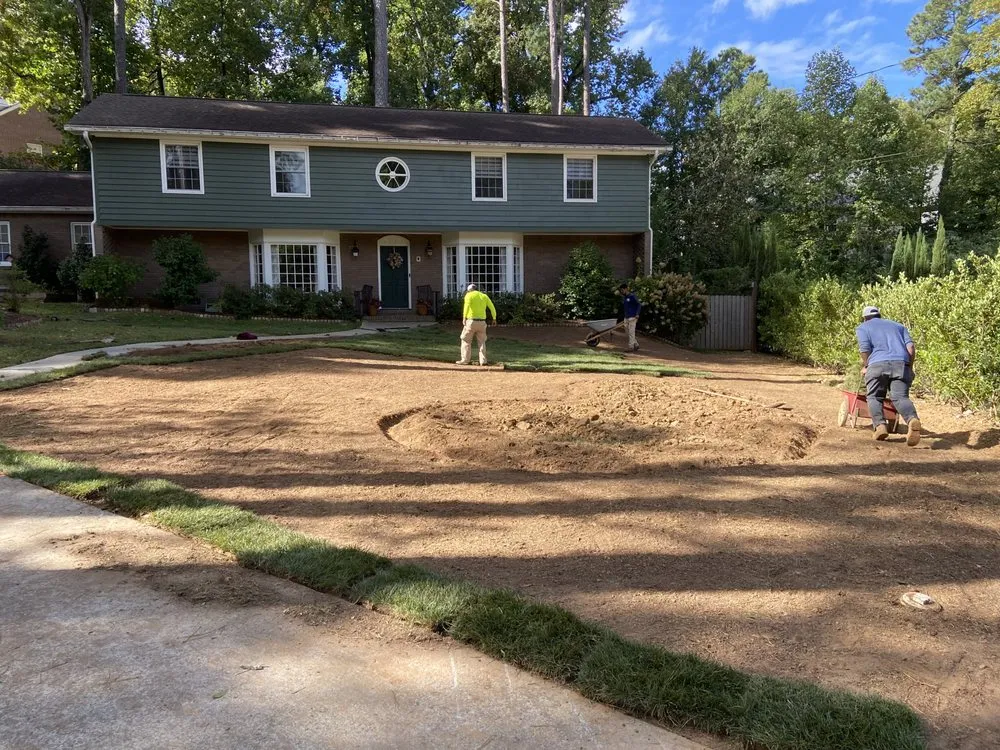 Custom lawn mowing service for year-round maintenance in Chamblee, GA by Avelino Landscaping