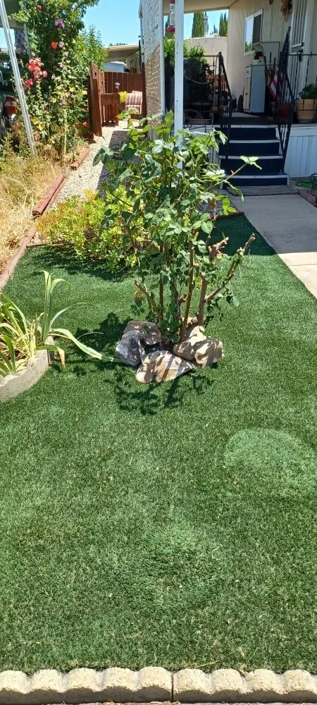 Custom landscape installation with custom design across Stockton, CA - Avi Landscaping Maintenance