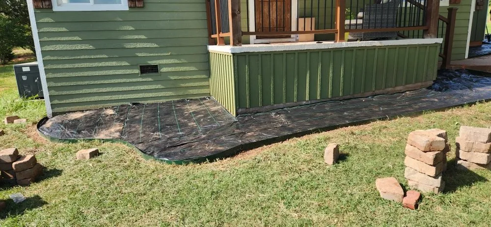 Affordable landscape installation in Edmond, OK by Avila Green Enterprises