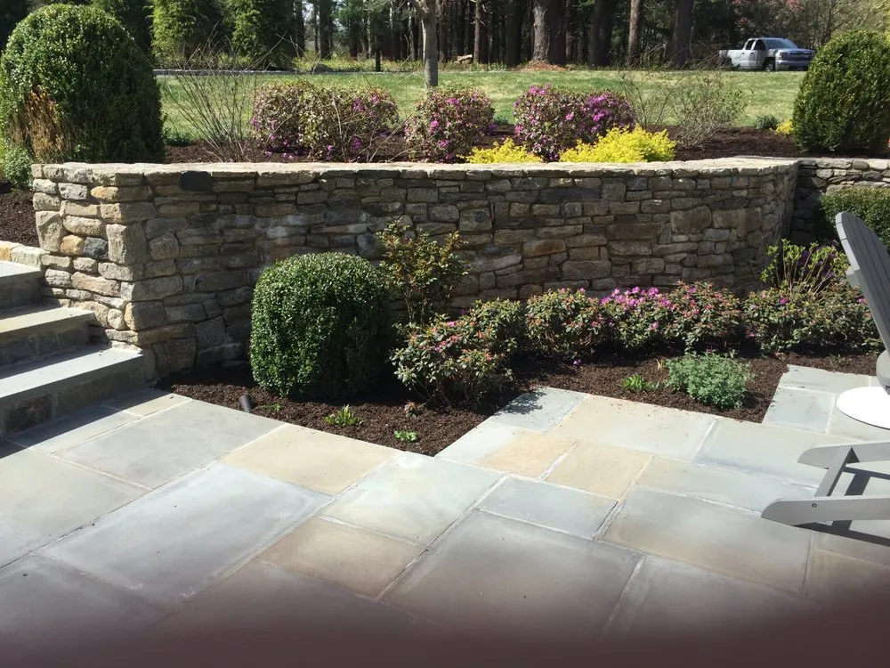 Custom garden landscaping in Stamford, CT - Avila Landscaping Masonry