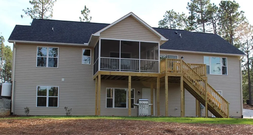 Local landscape design in Pinebluff, NC by AW Homes