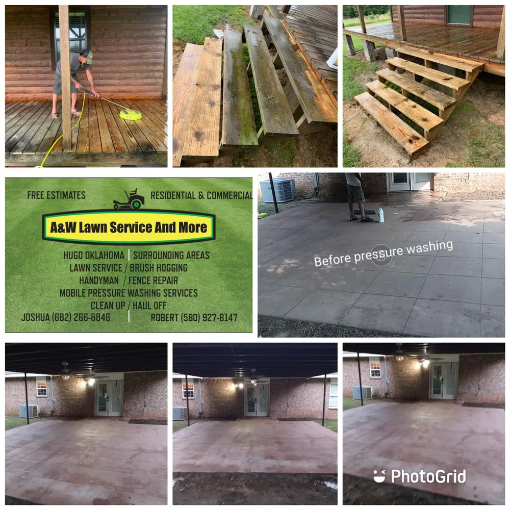 Local lawn mowing service in Hugo, OK - A&W Lawn Service And More