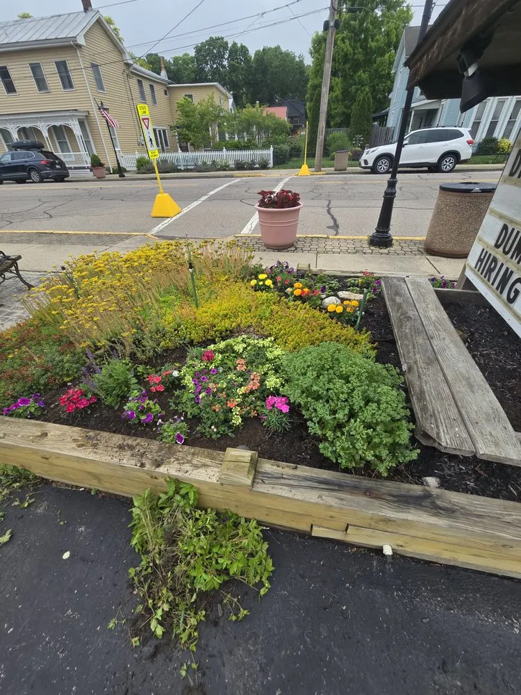 Local yard cleanup service with custom design in Liberty Township, OH by AWK Restoration