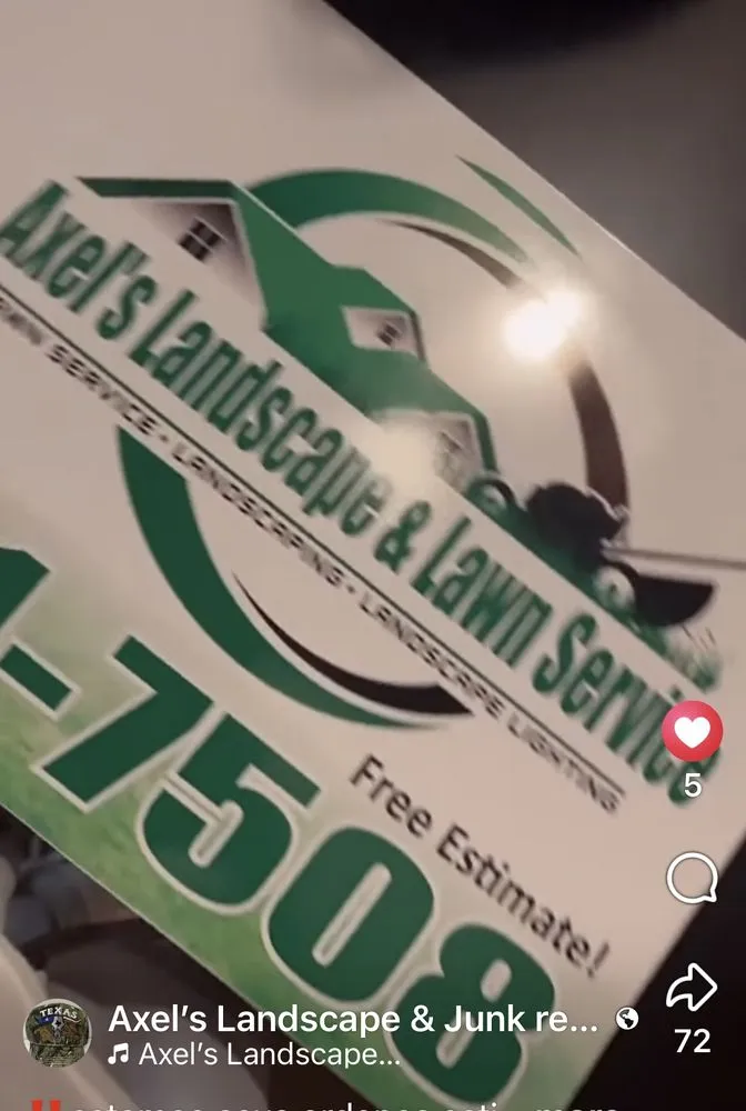 Reliable lawn care service for beautiful yards across Del Valle, TX - Axel’s Landscape & Junk Removal