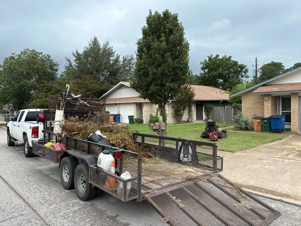 Reliable lawn care service for residential properties in Del Valle, TX by Axel’s Landscape & Junk Removal