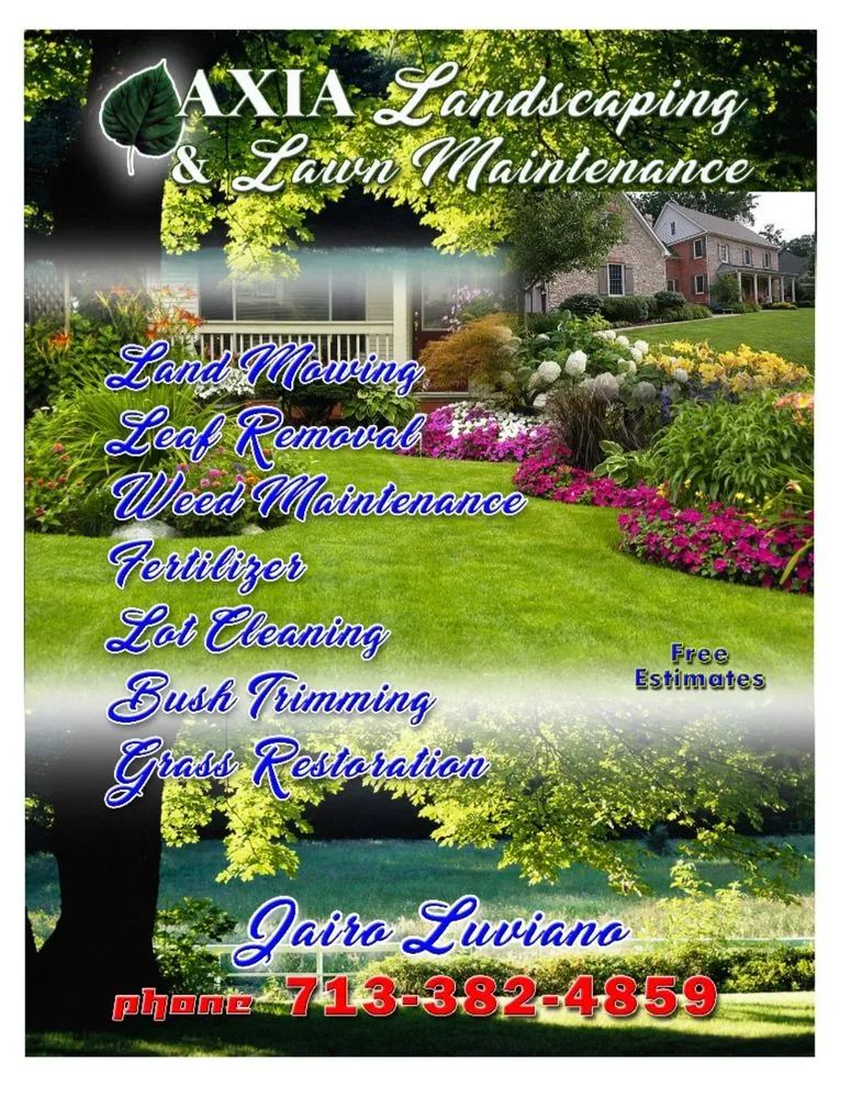 Affordable garden landscaping experts serving Houston, TX - AXIA Landscaping & Lawn Maintenance