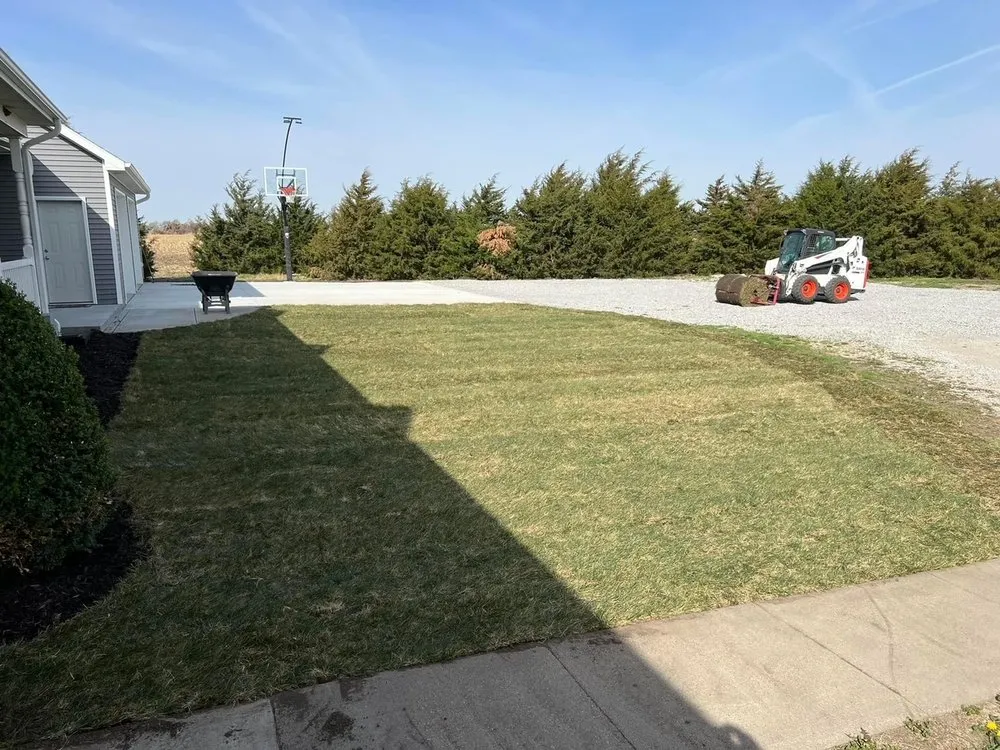 Custom residential landscaping in Exeter, NE by Axline Landscaping & Trees