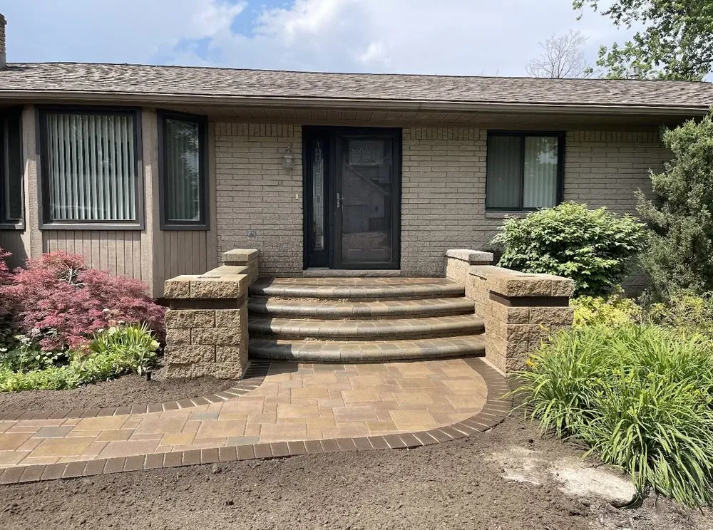 Custom residential landscaping for beautiful yards in Detroit, MI by A&Y Brick Pavers