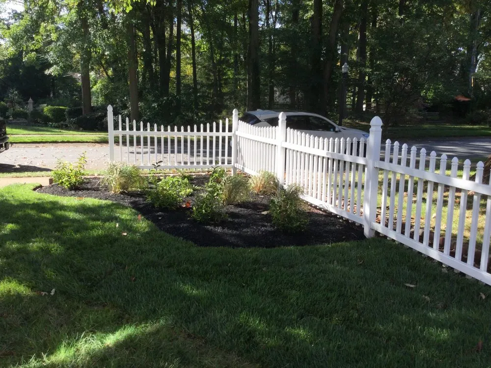 Custom garden landscaping with custom design in New Castle, DE by Ayala Landscaping