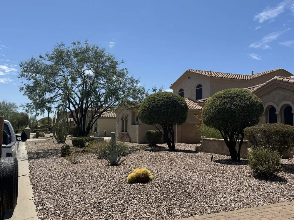 Top-rated lawn mowing service with custom design in Apache Junction, AZ by Ayk Green Landscaping