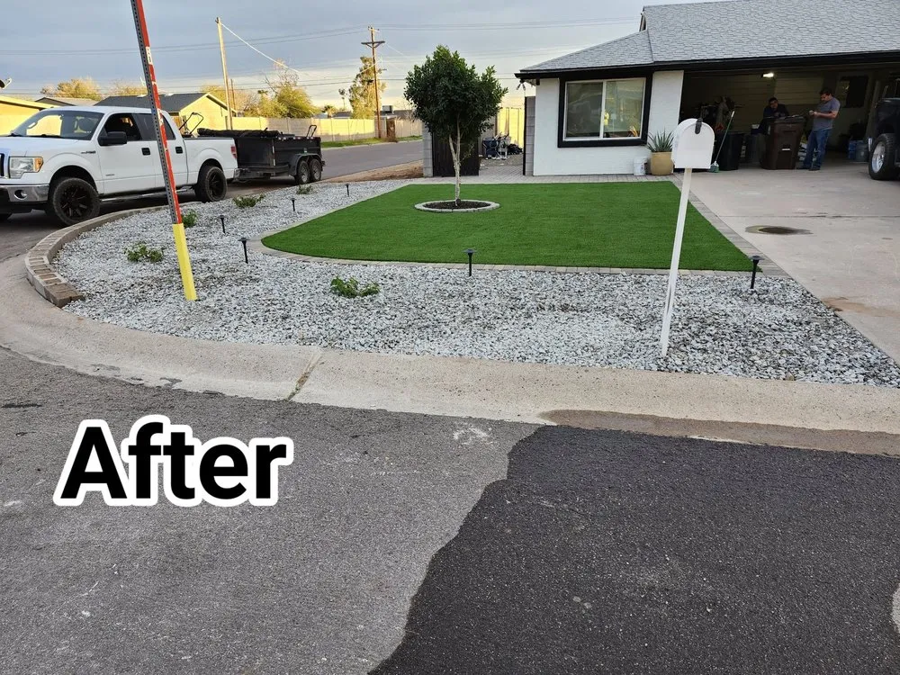 Custom yard cleanup service experts serving Mesa, AZ - AZ Desert Hardcaping