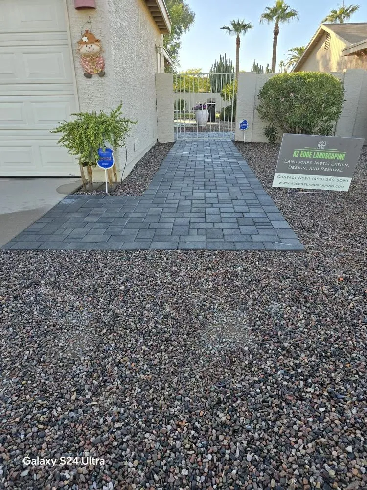 Custom yard cleanup service in Tempe, AZ by Az Edge Landscaping