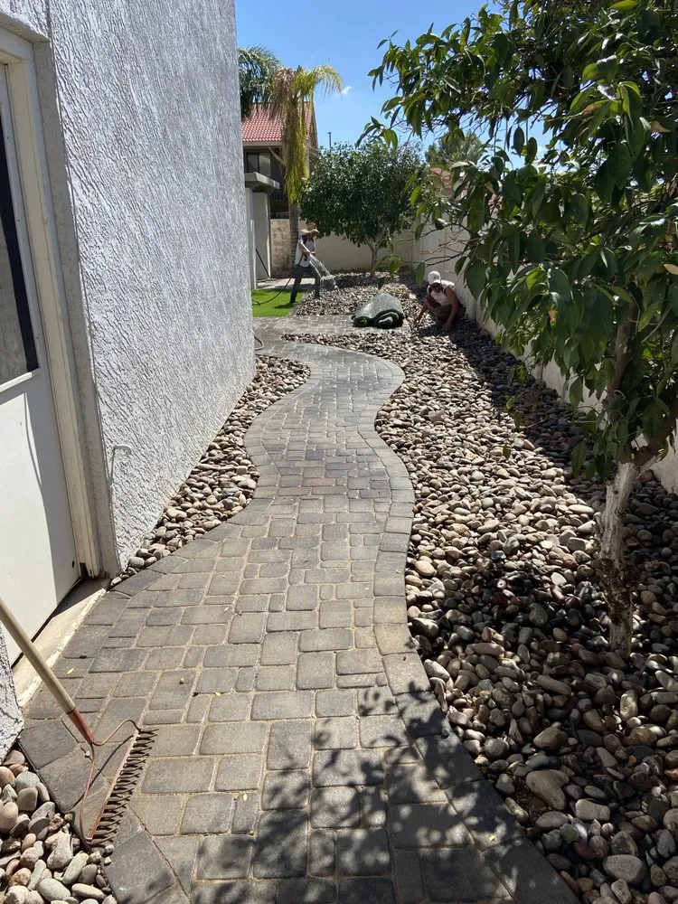 Local landscape installation in Mesa, AZ - Az GreenView Landscape & Design