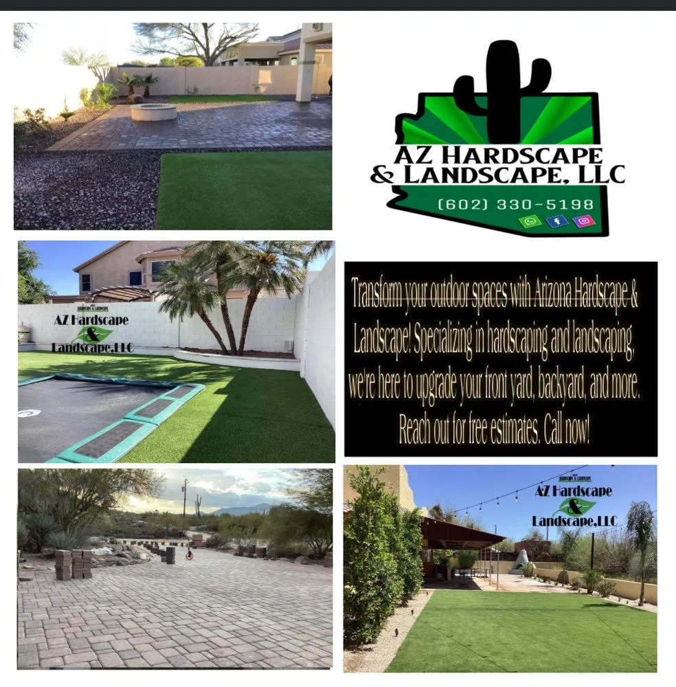 Custom landscape installation with custom design in Phoenix, AZ by AZ Hardscape & Landscape