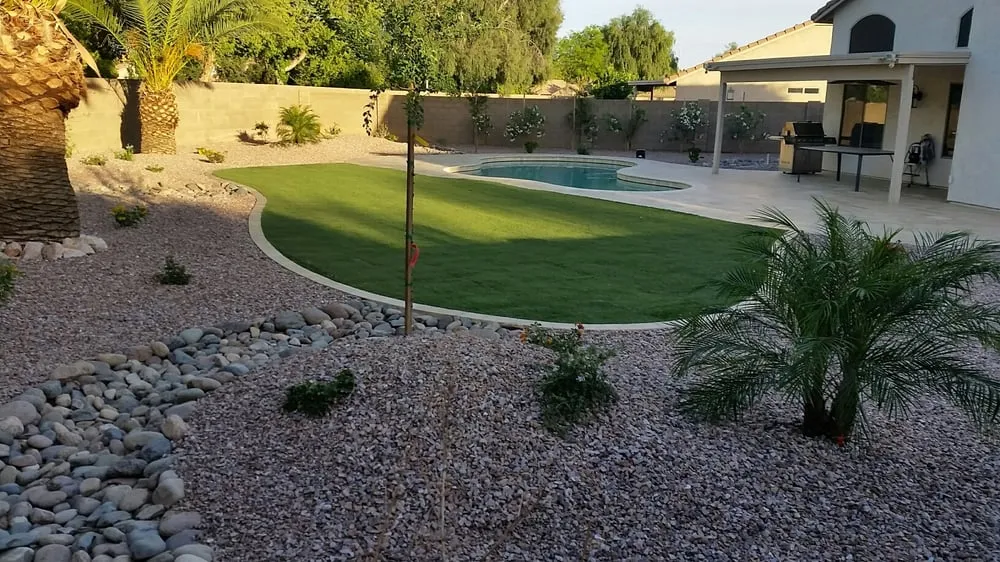 Affordable lawn mowing service for homes in Chandler, AZ by AZ NativeScapes