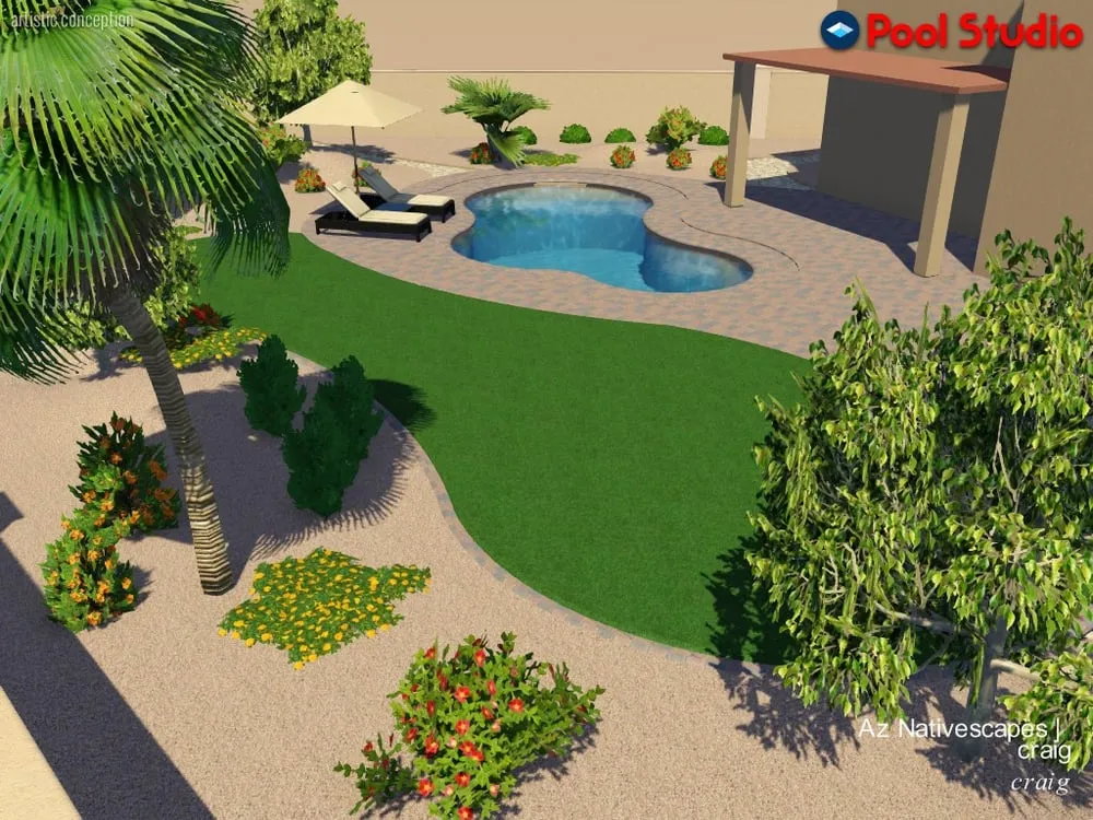 Custom garden landscaping for residential properties across Chandler, AZ - AZ NativeScapes
