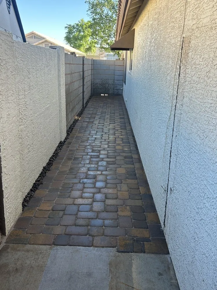 Local landscape installation in Peoria, AZ by Az Pavers
