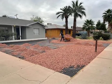 Professional lawn mowing service for residential properties across Phoenix, AZ - AZ Pyramid Landscaping