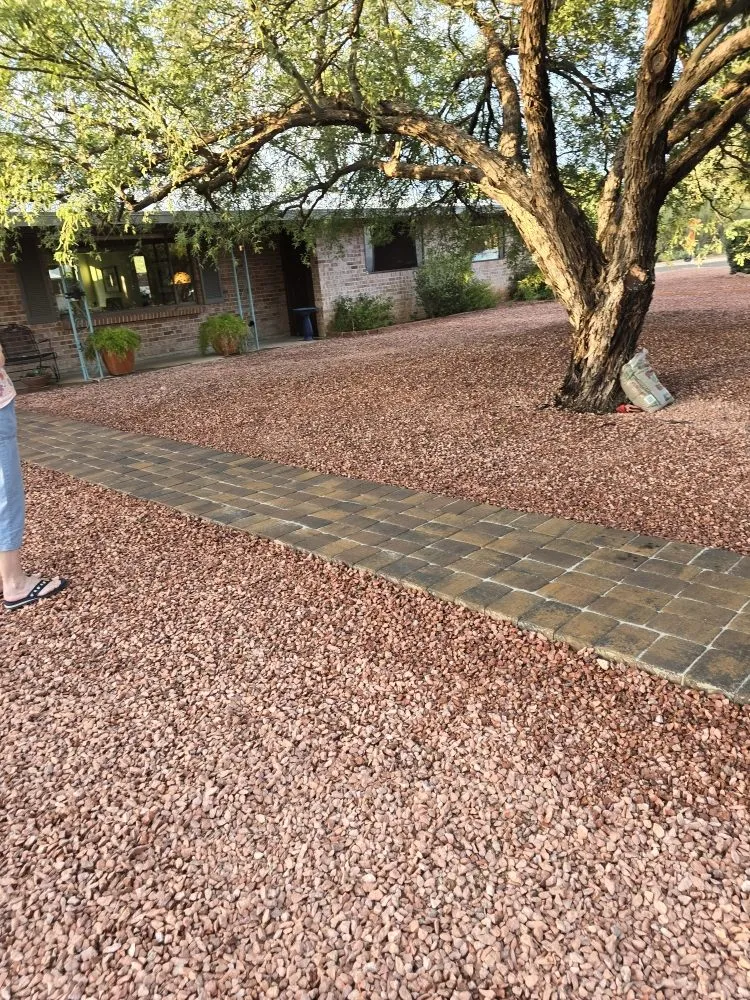 Local yard cleanup service with custom design in Tucson, AZ by Az Sunshine Landscaping & Design