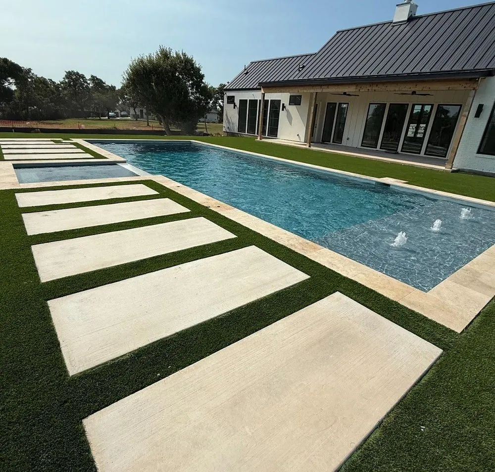 Professional residential landscaping with custom design across Lockhart, TX - AZ-T Pools