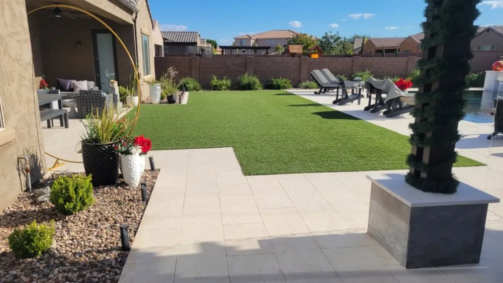 Local yard cleanup service for residential properties in Queen Creek, AZ by AZ Turf Care