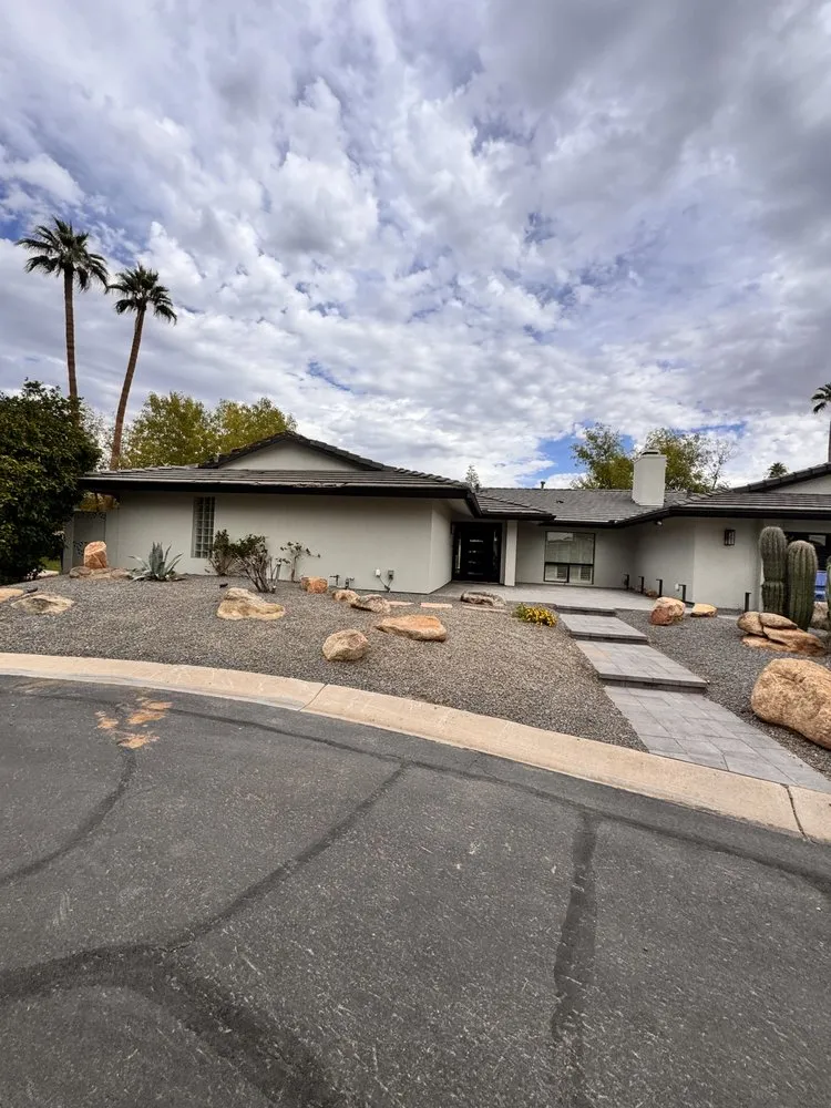 Custom yard cleanup service with custom design in Litchfield Park, AZ by AZ Wide Landscaping