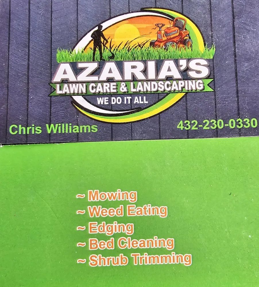 Local lawn mowing service in Odessa, TX - Azaria's Lawn Care and Landscaping