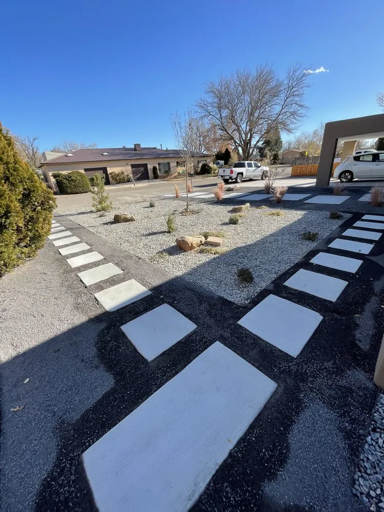 Professional landscape installation for residential properties in Albuquerque, NM by AZR Landscape & Construction