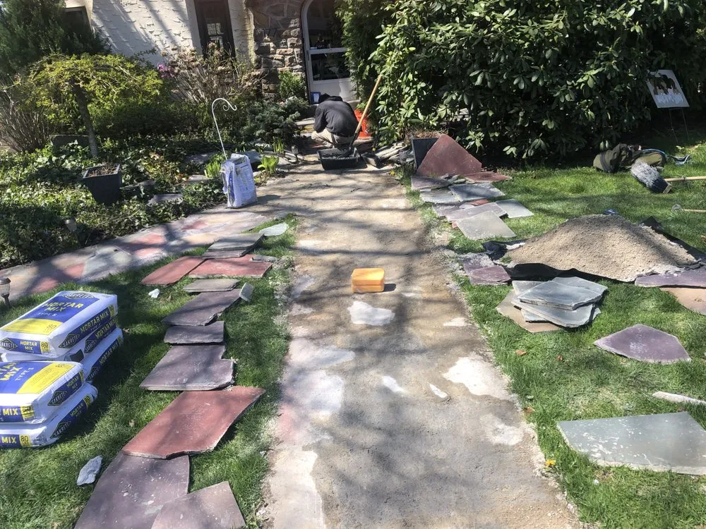 Top-rated landscape installation for residential properties in Boston, MA by Aztec Paving & Masonry