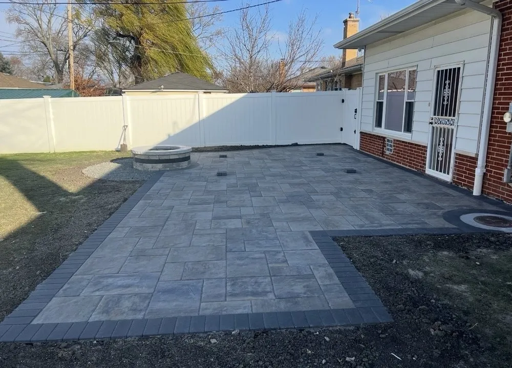 Expert landscape installation for residential properties across Chicago, IL - Aztec Stone Design Brick Paving