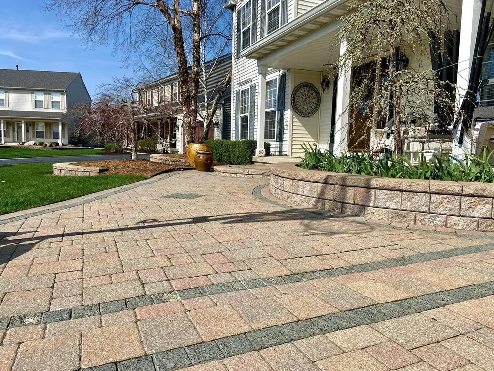 Custom landscape installation in Sandwich, IL - Aztech Landscaping